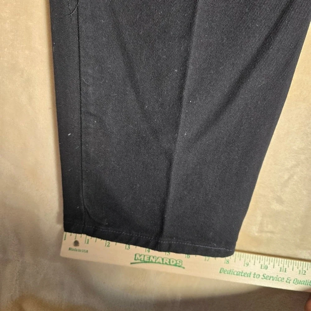 Vintage Levis 545 Mens 42x34 Baggy Fit Black Denim Jeans Made USA Distressed 969